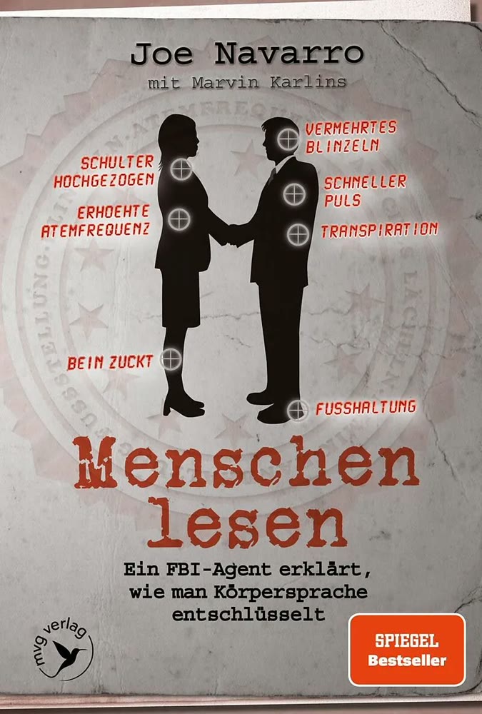 Buchcover Menschen lesen von Joe Navarro mit Marvin Karlins